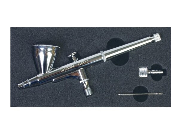 Sparmax DualAction Airbrush MAX3 0,3 mm GravityFeed 7 ml farvekop 